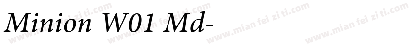 Minion W01 Md字体转换